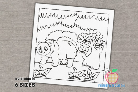 Panda Walking in the Jungle